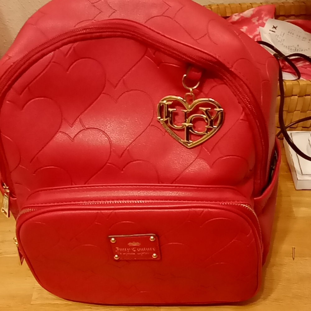 Juicy couture backpack with matching wallet